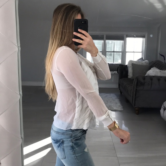 Ruffle button down - Picture 3 of 8